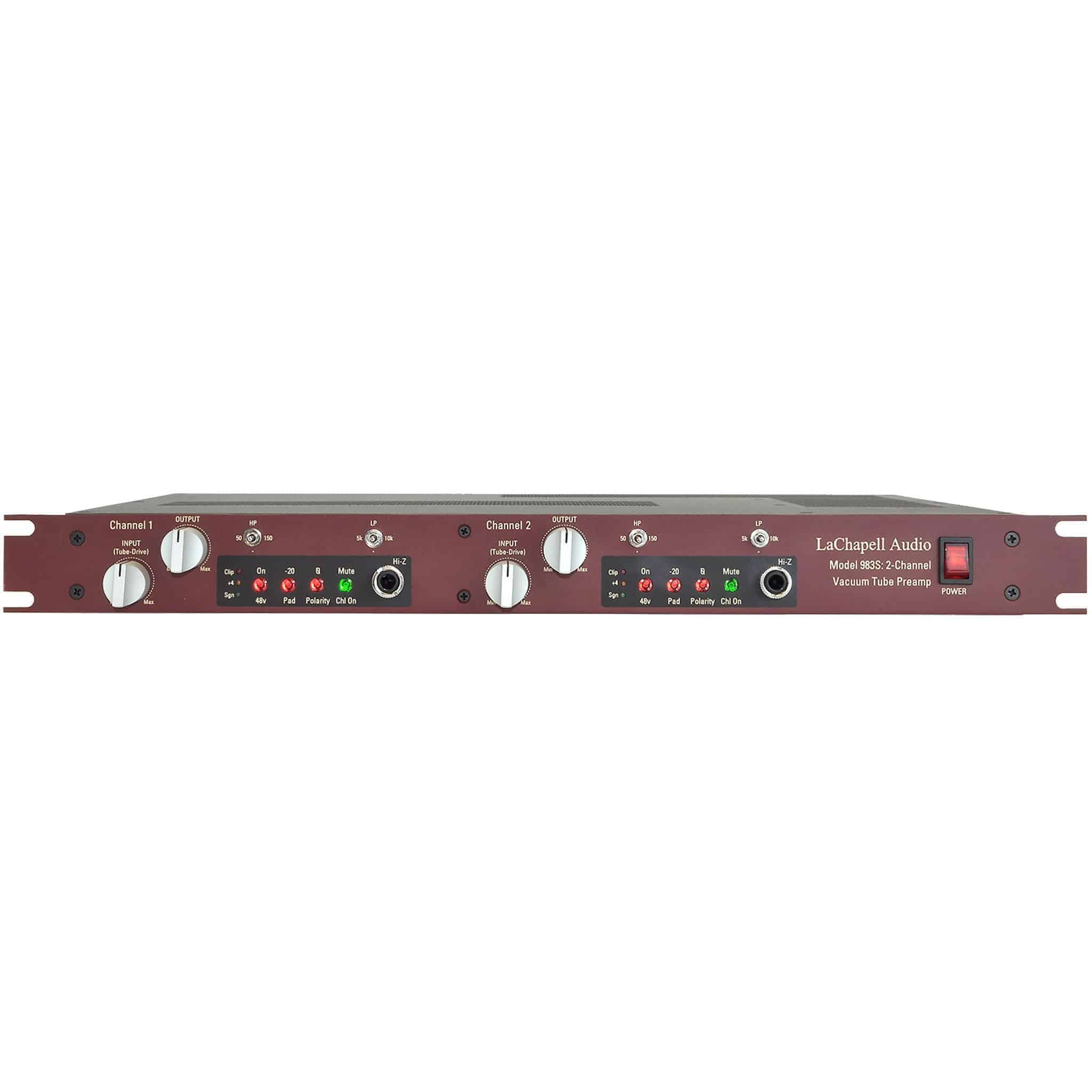 983S two channel tube mic preamp