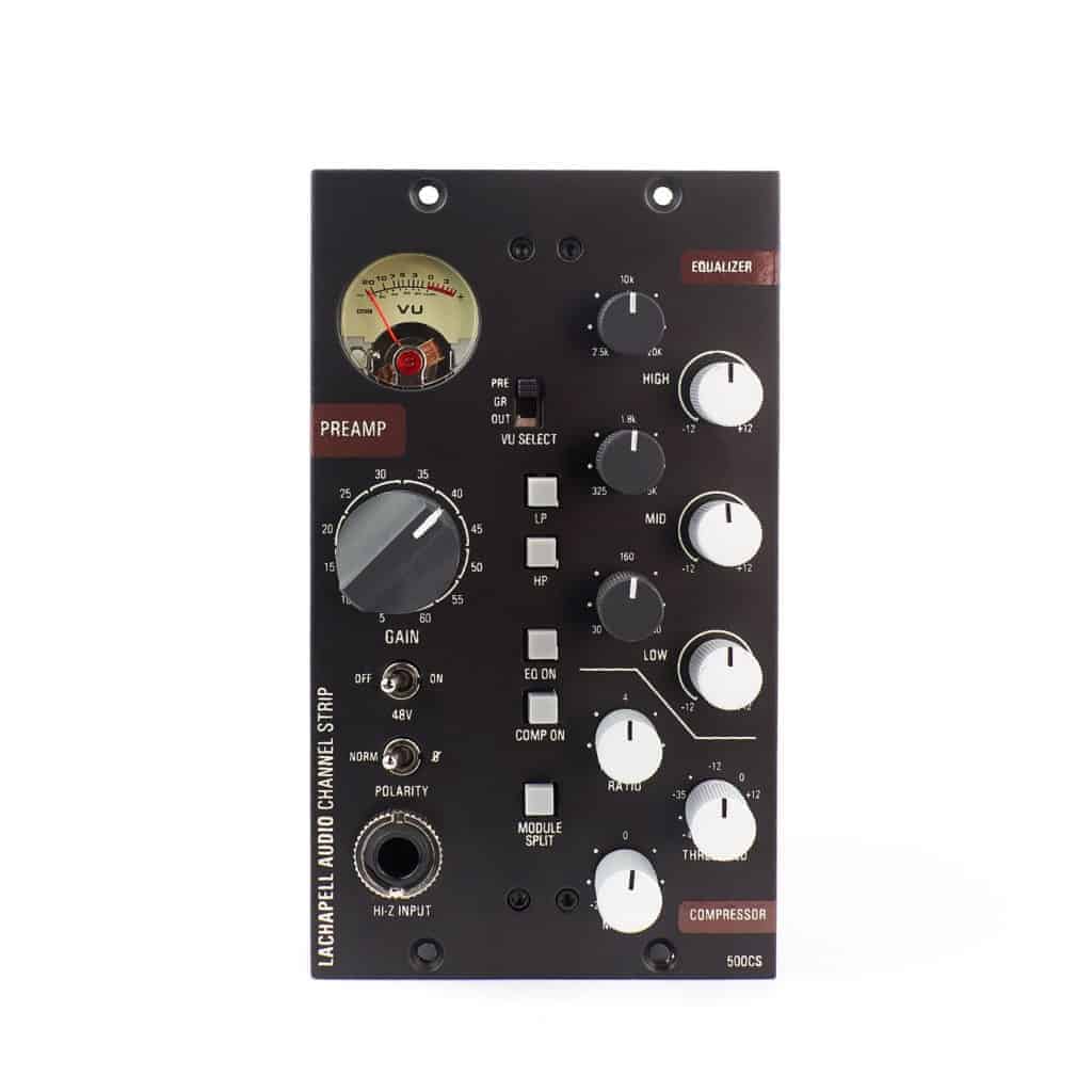 LaChapell 500CS - 500 Series Channel Strip Mic Pre With 500 Series EQ And 500 Series Compressor - Front View