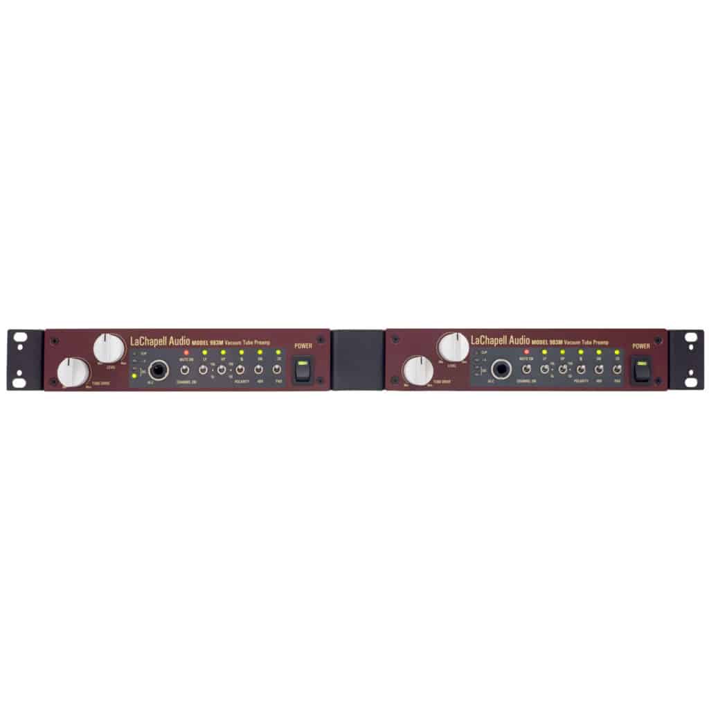 LaChapell 983M Single Channel Tube Mic Preamp - Microphone Preamplifier Two In Rack