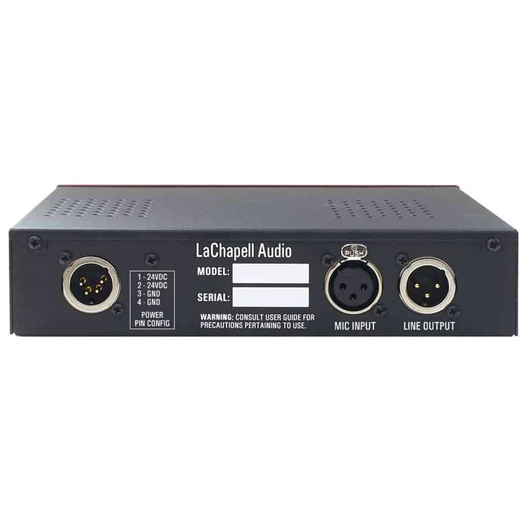 LaChapell 983M Single Channel Tube Mic Preamp - Microphone Preamplifier Back View